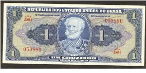 Brazil 1 Cruzeiro 1944 P132. Banknote