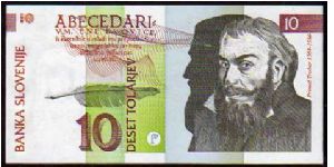 10 Tolarjev
Pk 11 Banknote