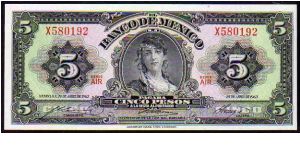 5 Pesos
Pk 60 Banknote