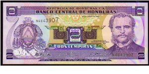 2 Lempiras

Pk 85
==================
23-January-2003
================== Banknote