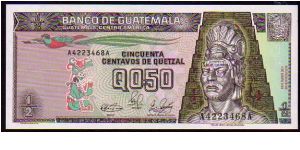 1/2 Quetzal
Pk 72 Banknote