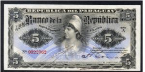 P-156 L.1907 5 pesos Banknote