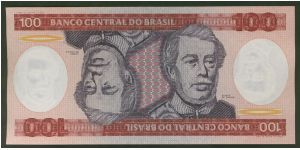 Brazil 100 Cruzeiros 1984 P198b Banknote