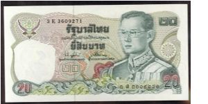 Thailand 20 Baht 1981 P88. Banknote