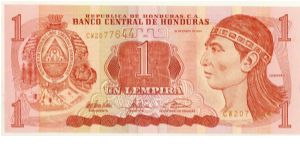 Honduras 1 Lempira 2003 P84. Banknote