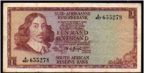 1 Rand
Pk 115 Banknote