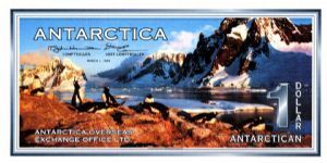 Antarctica Dollar
(I used Hawaii because they don't have an option for Antarctica) Banknote