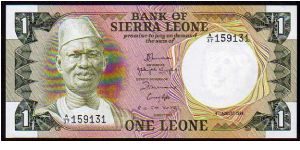 1 Leone
Pk 5e Banknote