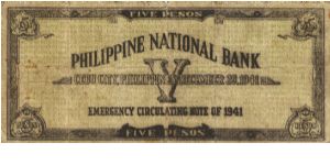 Banknote from Philippines