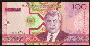 Turkmenistan 100 Manat 2005. Banknote