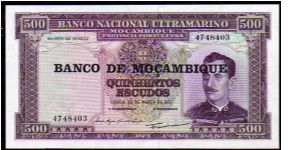 500 Escudos
Pk 118a

(Ovpt 1976) Banknote