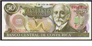 50 Colones
Pk 257a Banknote