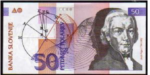 50 Tolarjev
Pk 13a Banknote