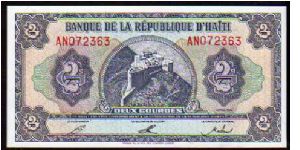 2 Gourdes
Pk 260a Banknote