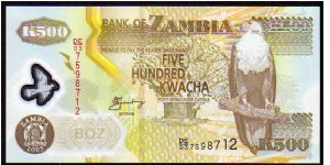 500 Kwacha
Pk 44b Banknote