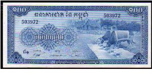 100 Riels__
pk# 13b Banknote