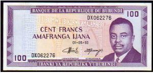 100 Francs__
Pk 29__

01-05-1993
 Banknote