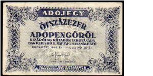500'000 AdoPengo
Pk 139b Banknote