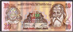 10 Lempiras
Pk 82 Banknote