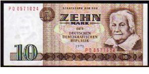 (German Democratic Republic)

10 Mark
Pk 28a Banknote