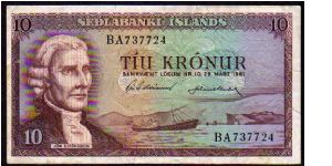 10 Kronur
Pk 42 Banknote