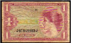 1 Dollar
Pk M61

(Military Payment Certificate) Banknote