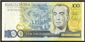 Brazil 100 Cruzados 1987 P211c. Banknote