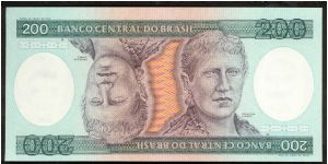 Brazil 200 Cruzeiros 1981 P199. Banknote