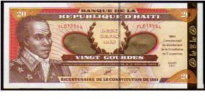 20 Gourdes
Pk 271 Banknote
