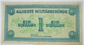 1 schiling
allied ocupation
wavy line wmk Banknote