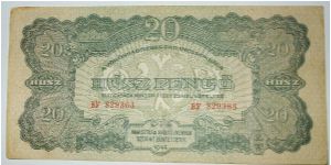20 pengo soviet ocupation Banknote