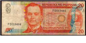20 Piso
Pk 182h Banknote