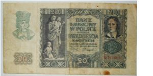 20 zloti nazi occupation in poland Banknote