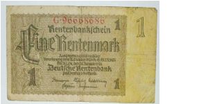 1 mark 1937 Banknote