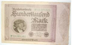 100000 marks Banknote