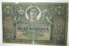 20 korona second issue.scarce Banknote