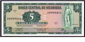 5 Cordobas
Pk 122 Banknote