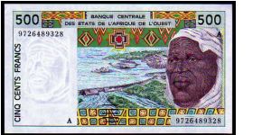 (Ivory Coast)

500 Francs
Pk 110 Ae

Country Code -A- Banknote