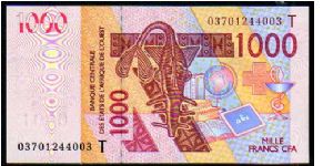 (Mali)

1000 Francs
Pk 415Da

Country Code -D- Banknote