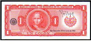 Banknote from El Salvador