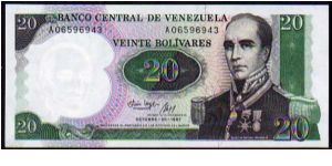 20 Bolivanos 
Pk 71 Banknote