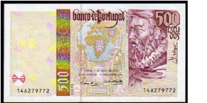 500 Escudos
Pk 187 Banknote