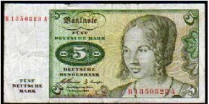 (Federal Republic of Germany)

5 Mark
Pk 18 Banknote