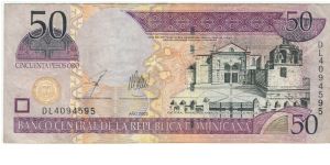 Rep Dominica 2003 50 Pesos Oro Banknote