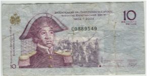 Haiti 2006 10 Goud.
Special thanks to Agustinus Mangampa and Adelina Silalahi Banknote