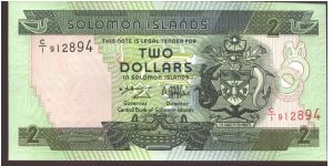 Greenish black and olive-green on multicolour underprint. Banknote