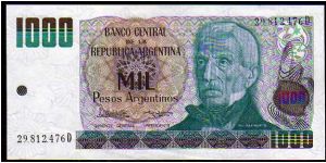 1000 Pesos Argentinos__
Pk 317 Banknote