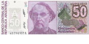 50 AUSTRALES
63.794.957A

P # 326B Banknote