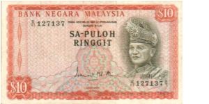 1st Series Malaysian banknote Size 133mm x 80mm
Thomas De La Rue
SA-PULOH
Very hard to fine good piece Banknote