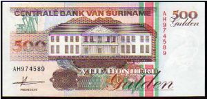 500 Gulden
Pk 140 Banknote